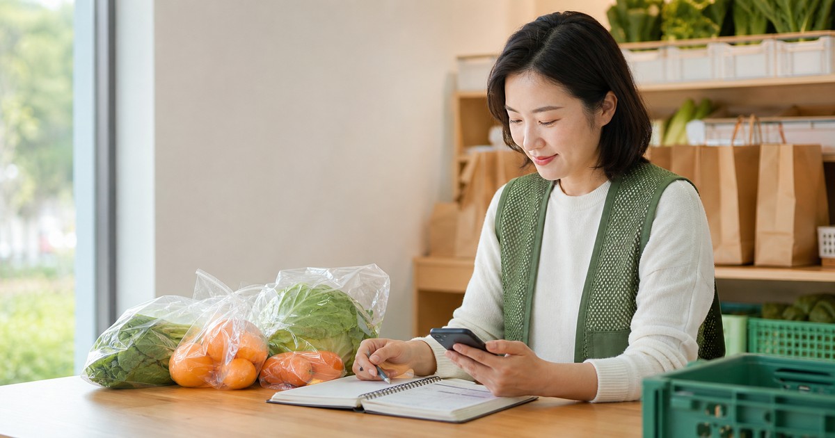 团长在社区服务点规划每周团购沟通节奏